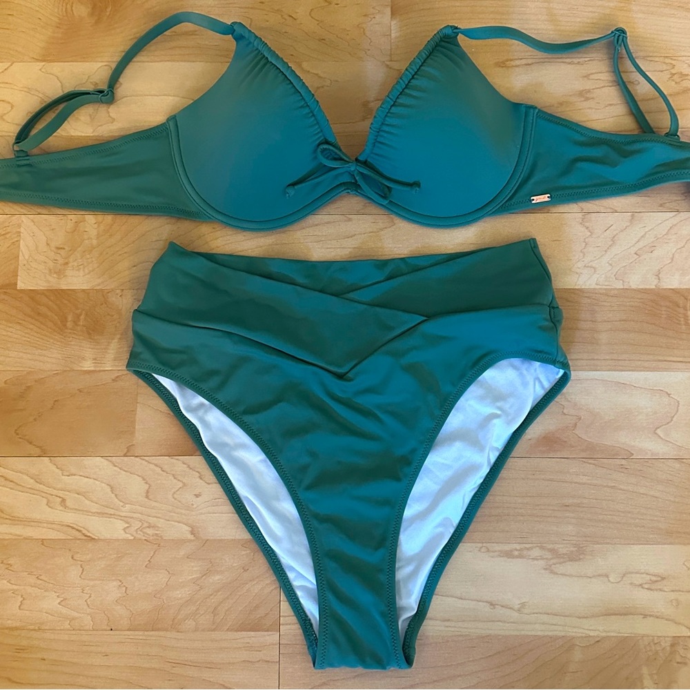 Victoria Secret Swim Suit Two Piece Green - Never worn!